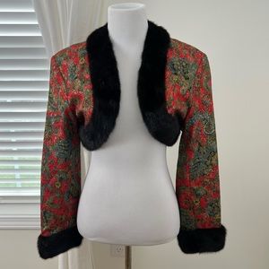 Vintage Zang Toi Jacket and Skirt Set Size 8